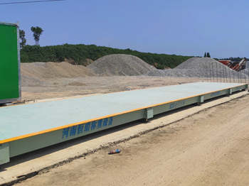 上蔡縣污水處理廠16m-100噸全電子地磅