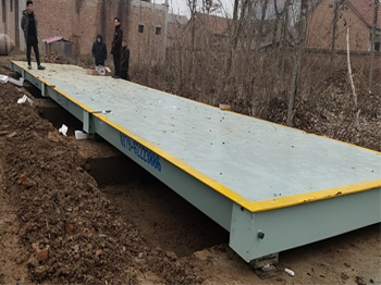 周口項(xiàng)城市后吳莊沙石料廠150噸地磅