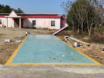 信陽商城豐集站河沙廠100噸地磅