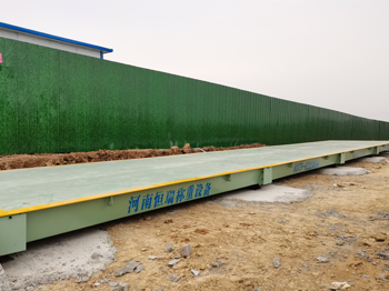 唐河縣馮崗安置房項(xiàng)目100噸地磅施工案例