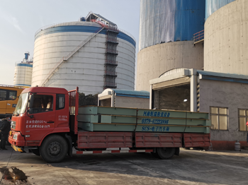 鞏義新世紀建工下料倉100噸雙向地磅