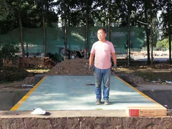 焦作沁陽李橋村農(nóng)業(yè)合作社100噸地磅