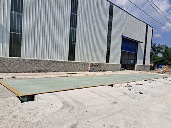 欒川雙堂村金坤廢品回收廠100噸地磅