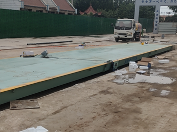 河南潤安建設(shè)博愛中山路碧桂園100噸地磅