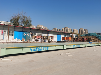 河南銘越建設周口鹿邑項目100噸地磅