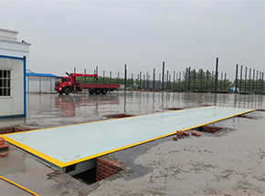 中建五局：駐馬店省道項(xiàng)目100噸地磅